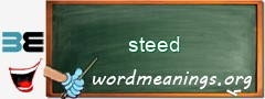 WordMeaning blackboard for steed